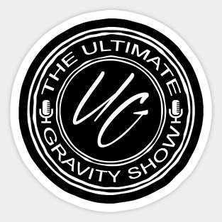 White Logo UG Show Sticker